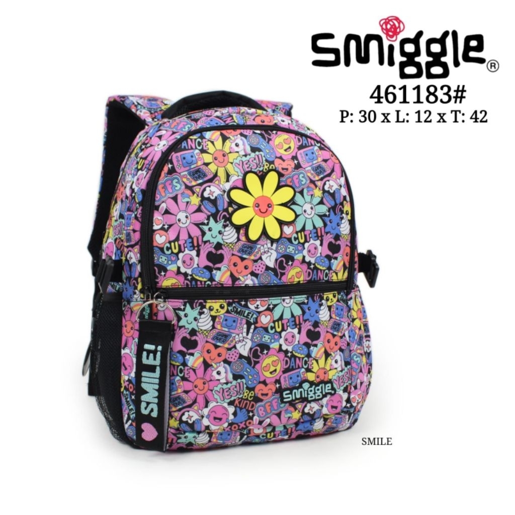 Tas Ransel Smiggle (KW) Flower Doodle