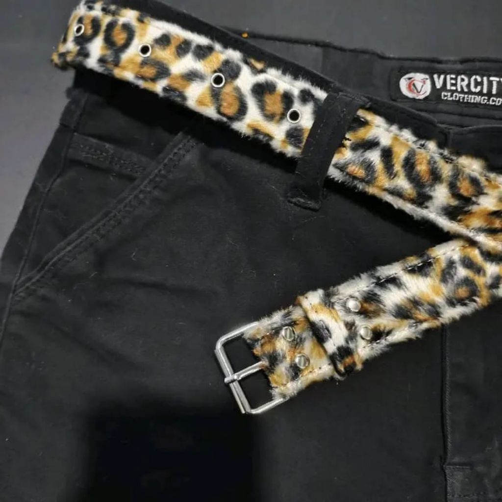 Gesper Beber Leopard | Belt Leopard | Ikat Pinggang | Gesper Leopard | Macan Tutul Beber Skena Casua