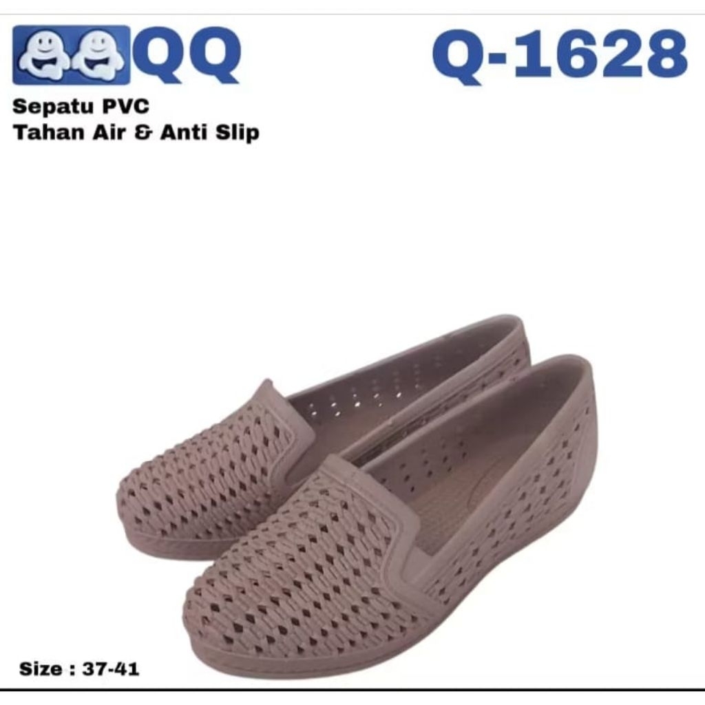 SEPATU KARET WANITA SEPATU FLAT KARET // QQ 1628