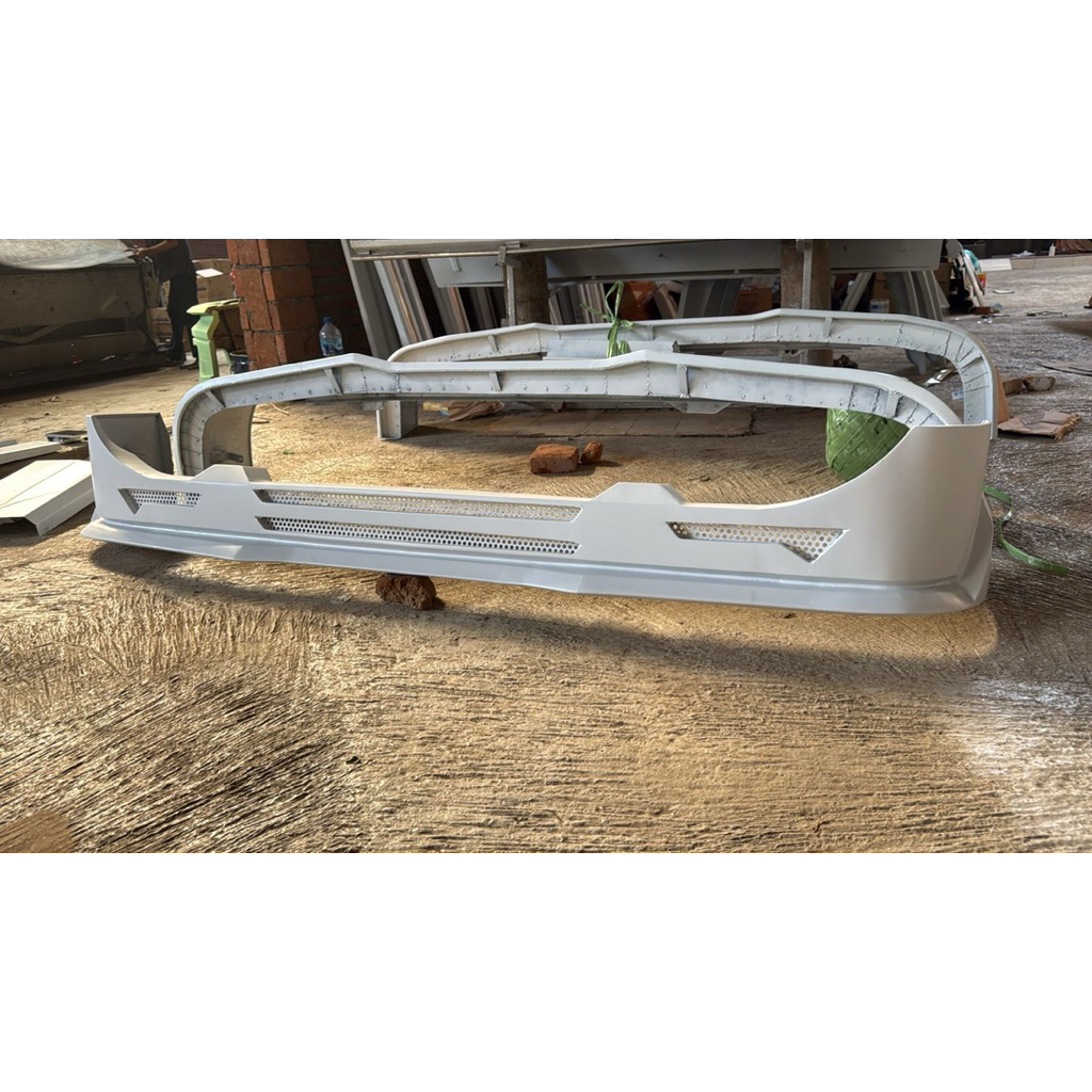 SPOILER TAMBAHAN BEMPER TRUK CANTER GIGA RAGASA DYNA DUTRO BAHAN PLAT BESI