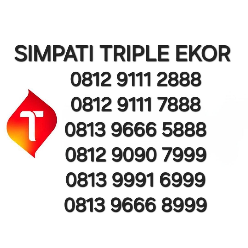 NOMOR CANTIK TELKOMSEL PRABAYAR SIMPATI 4G TRIPLE 777 TRIPLE 888 TRIPLE 999 EKOR RAPIH MURAH - 0813 