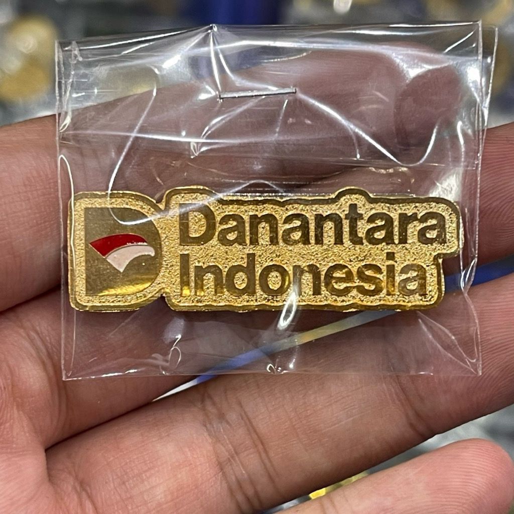 Pin Danantara indonesia Kuningan magnet terbaru