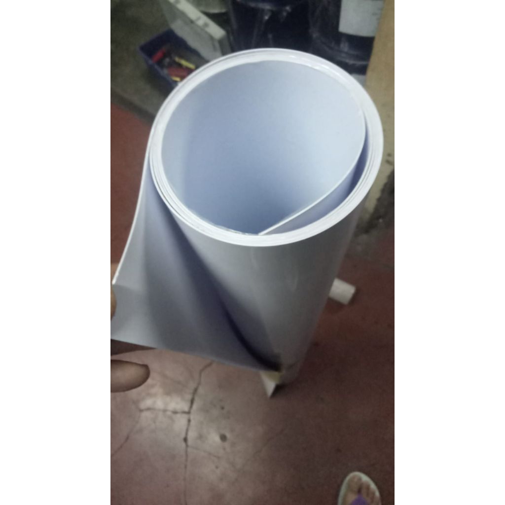 mika PVC kaku putih susu 1mm x 1m x 2m mika Kaku lembaran