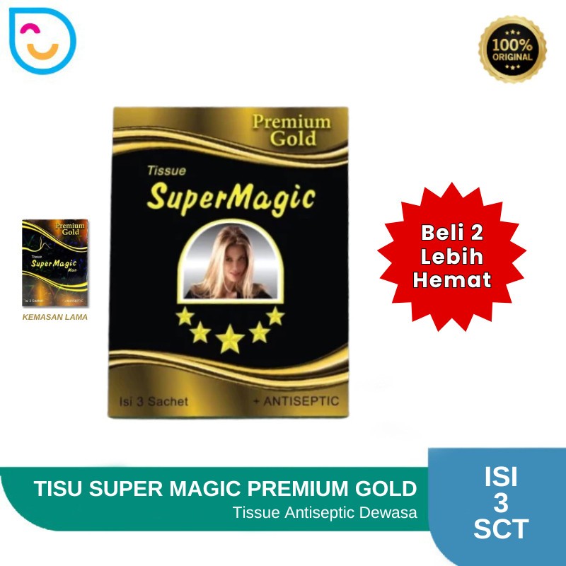 Privasi Aman - Tissue Magic - Tisu Magic Lovers Premium Gold Tissue Super Magic Gold - Bisa COD