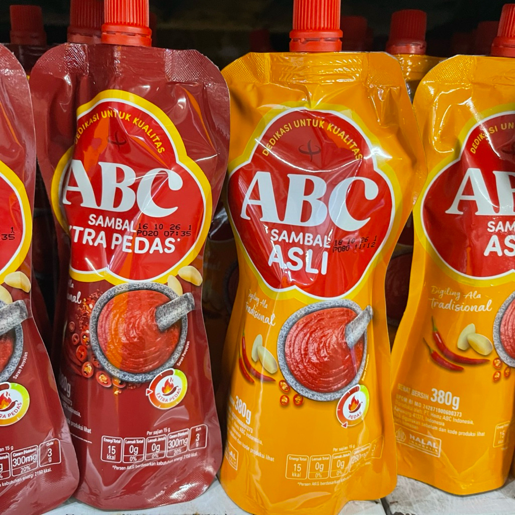 Saos ABC Pouch Asli / Extra Pedas 380gr / Saos Sambal ABC