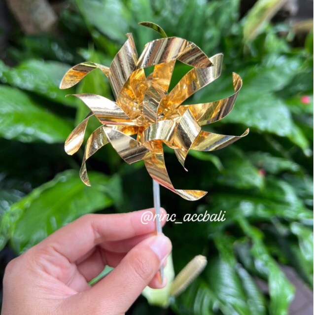 HANDMADE - Cucuk Bunga Cempaka Mekar / premium anti karat / bunga sanggul / konde bali / cucuk Emas 