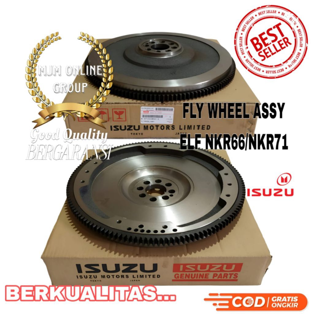 FLY WHEEL ASSY - RODA GILA ISUZU ELF NKR66 / NKR71 ORIGINAL
