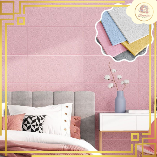 HL0541 Wallpaper Dinding Foam 3D Sticker Wall Decoration Dekorasi Rumah Wallpaper atap plafon
