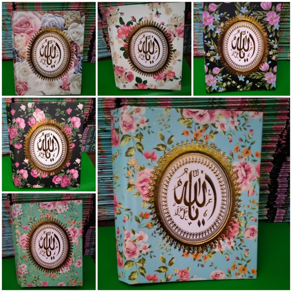 HARD COVER YASIN LAMINATING DOFF MOTIF BUNGA