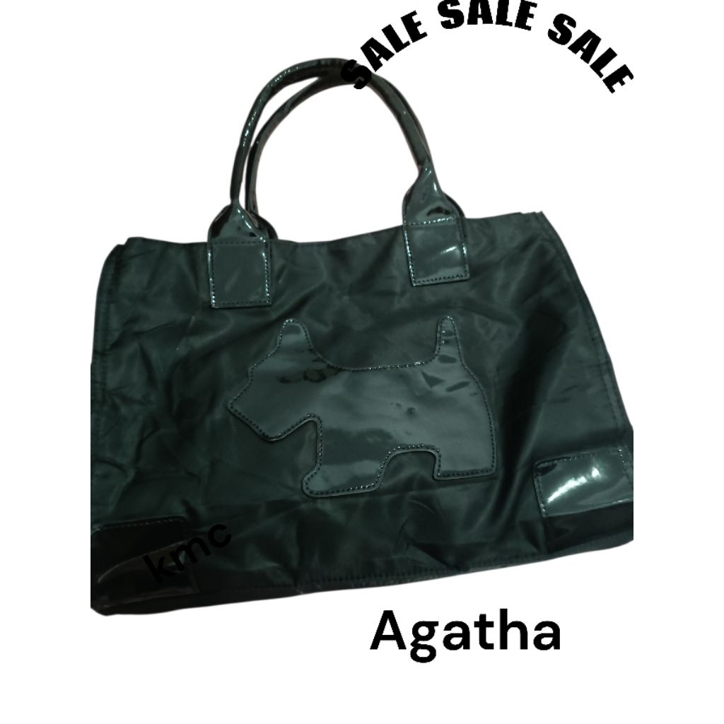 Tote Bag Hitam cantik, AGATHA