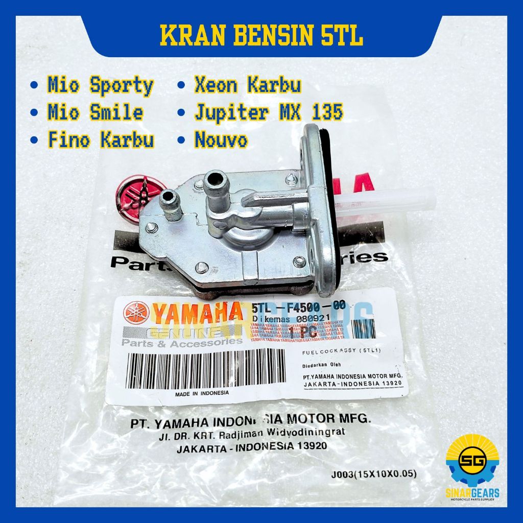 Membran Bensin Original Yamaha 5TL Kran Bensin Mio Sporty Mio Smile Jupiter MX Xeon Fino Karbu Auto 