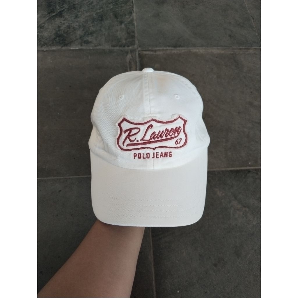 Topi Polo Jeans RL Putih