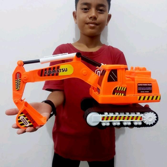 MAINAN TRUCK EXCAVATOR JUMBO - Mobil Beko Konstruksi Besar Anak Laki Cowok - Truk Excavator Besar