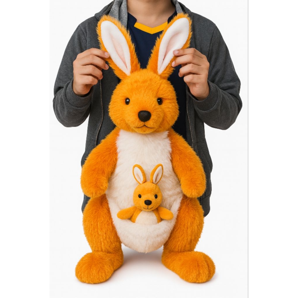 COD Boneka Kangguru Beranak Jumbo (55cm) Kado Anak Perempuan