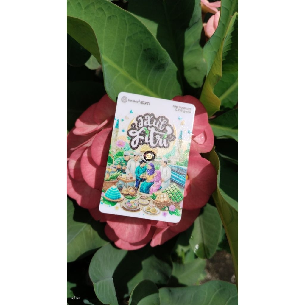 Logam Mulia Emas Mini Gold MiniGold Gift Series Hidangan Idul Fitri 0,025 gr 0.025 gram