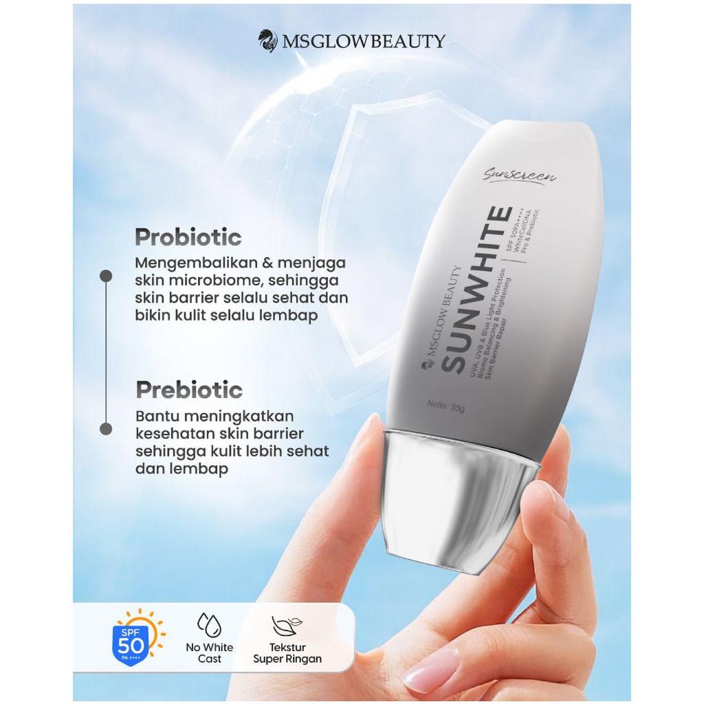 SUNSCREEN ANTI KUSAM MS GLOW SPF 50