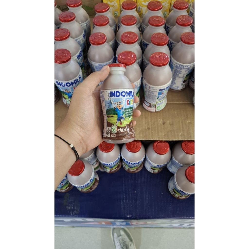 1 KARTON INDOMILK BOTOL 190ML / 24 pcs