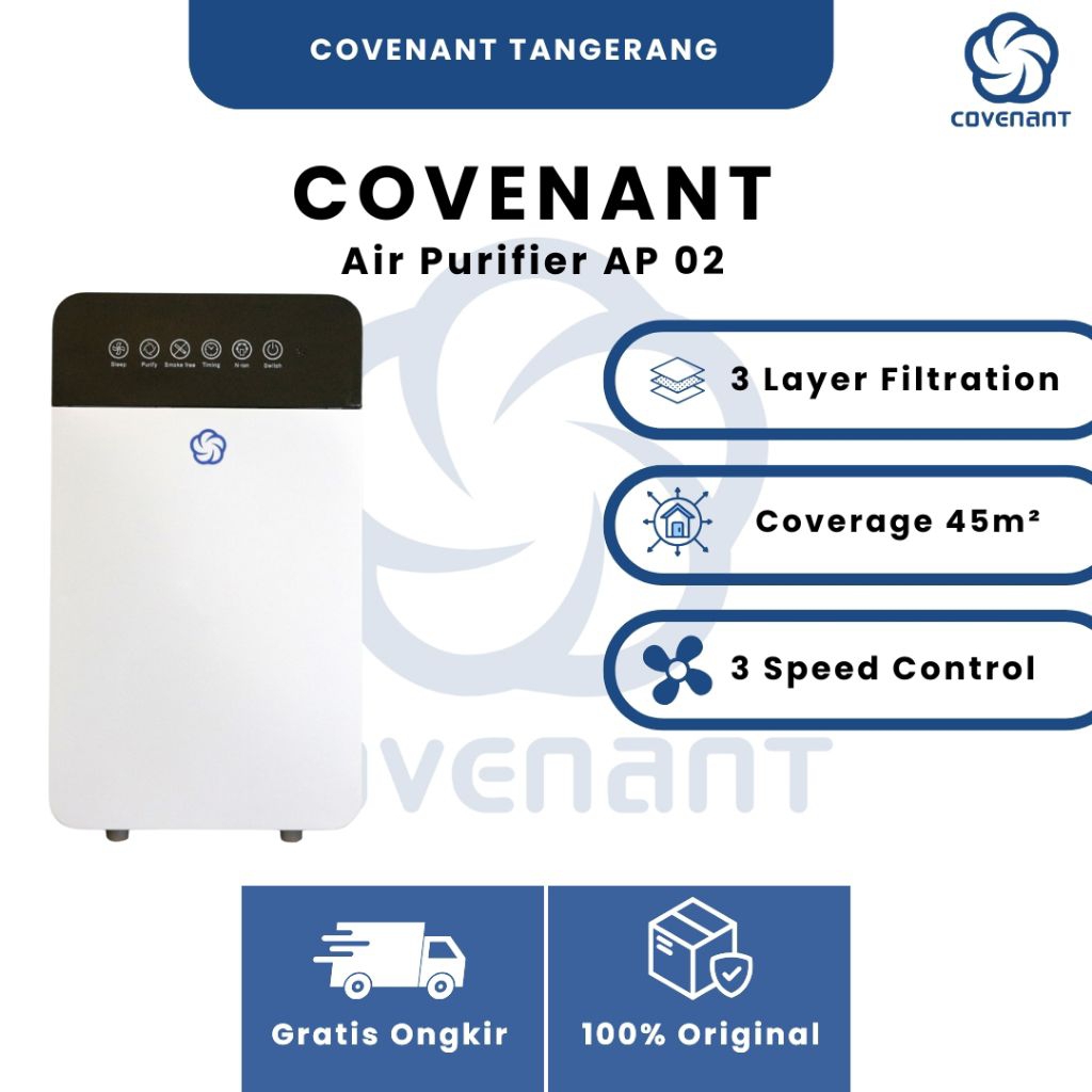 Covenant Air Purifier AP-02 Pembersih Udara Dengan Hepa Filter Tangerang