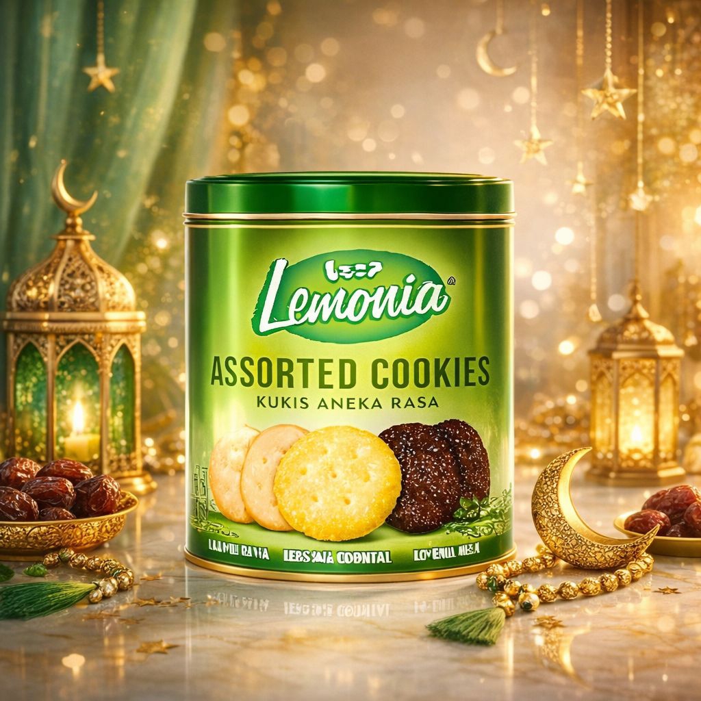 Nissin Lemonia Kukis Aneka Rasa Kaleng 270 g