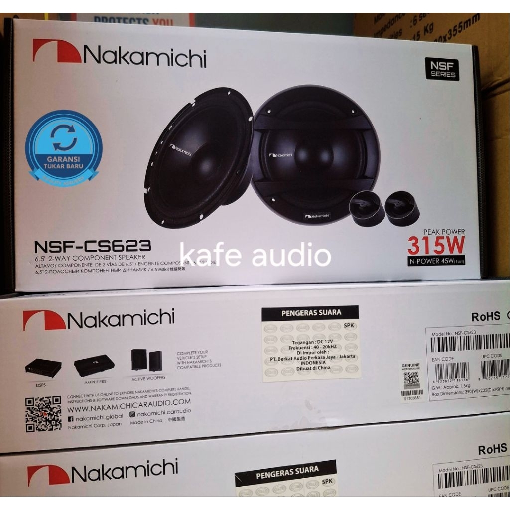 Speaker Mobil Split Nakamichi NSF CS623 6,5 INCH / Speaker Mobil 6,5 Inch nakamichi
