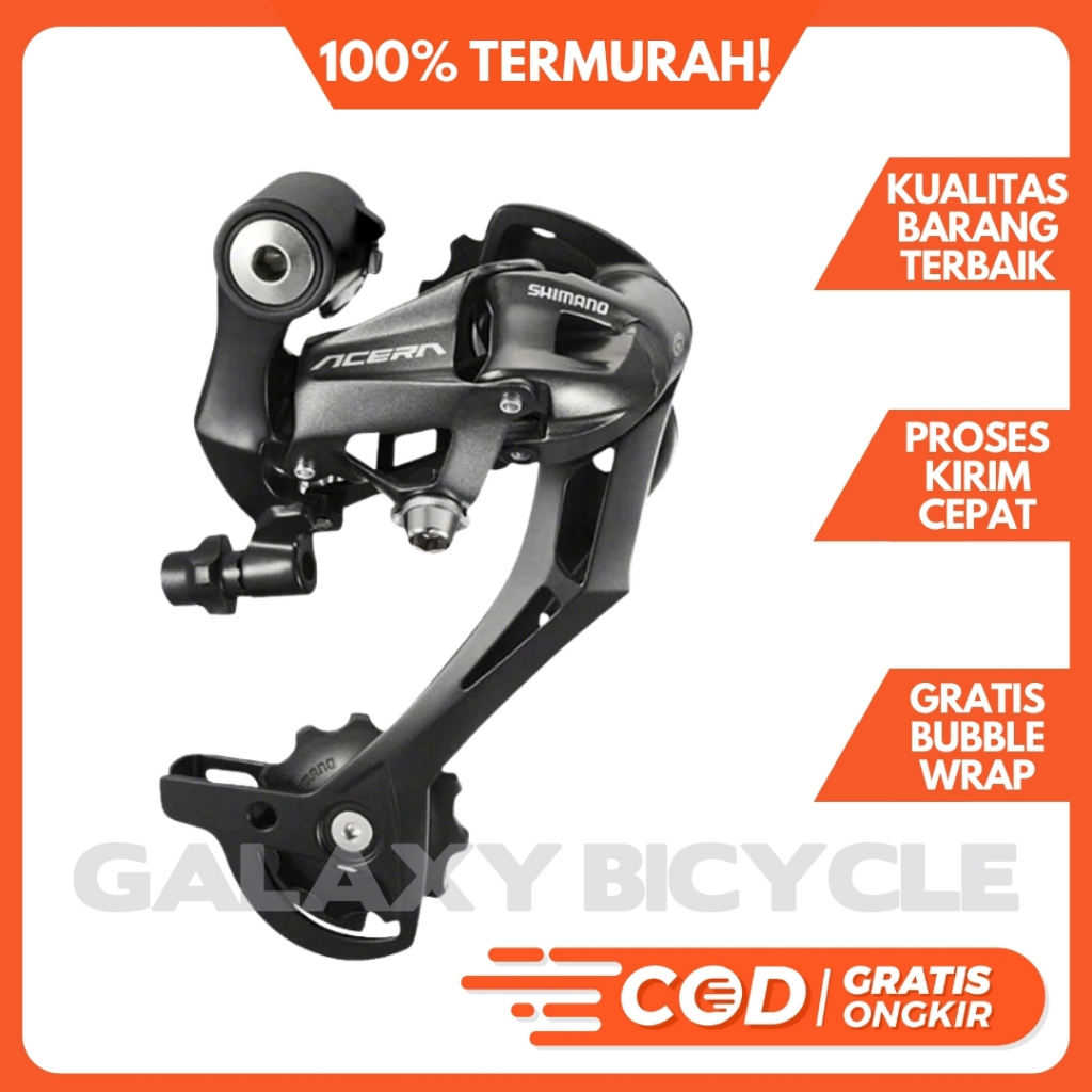 RD Shimano Acera 7/8/9 Speed Rear Derailleur M390 Sepeda Lipat MTB Roadbike DLL