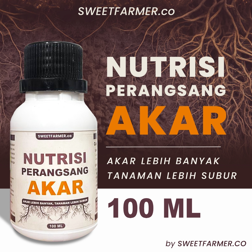 Nutrisi Perangsang Akar 100 ml Nutrisi Penumbuh Akar Organik Cair untuk Tanaman Stek Cangkok Sayuran