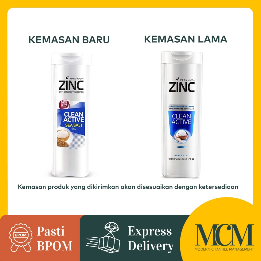 Sampo Zinc Clean & Active Cool Shampoo - 170 mL