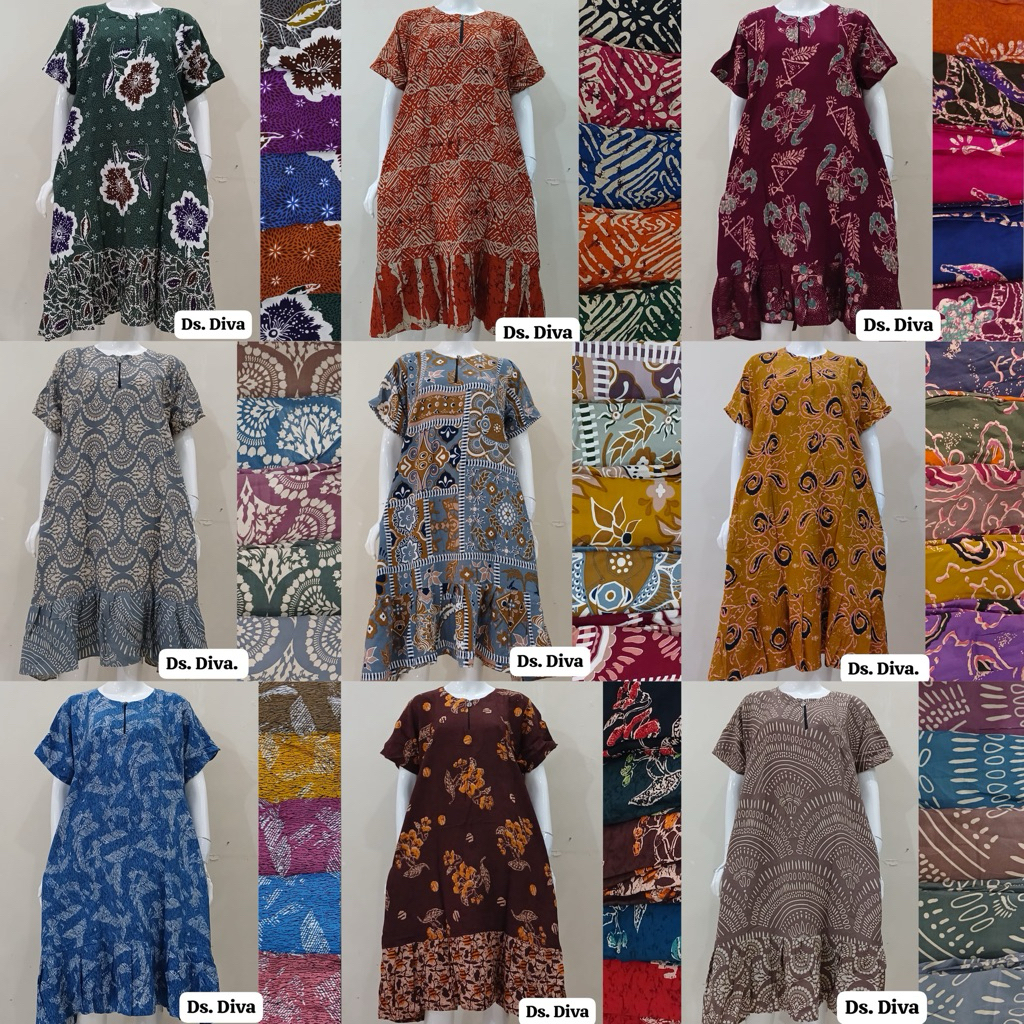 Sutra Ungu Daster Diva /DasterTidur/Rimpel/Dastercantik