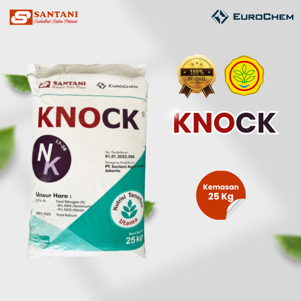 KNOCK – Pupuk NK Nitrogen & Kalium Tinggi | Tanaman Sehat & Panen Berkualitas