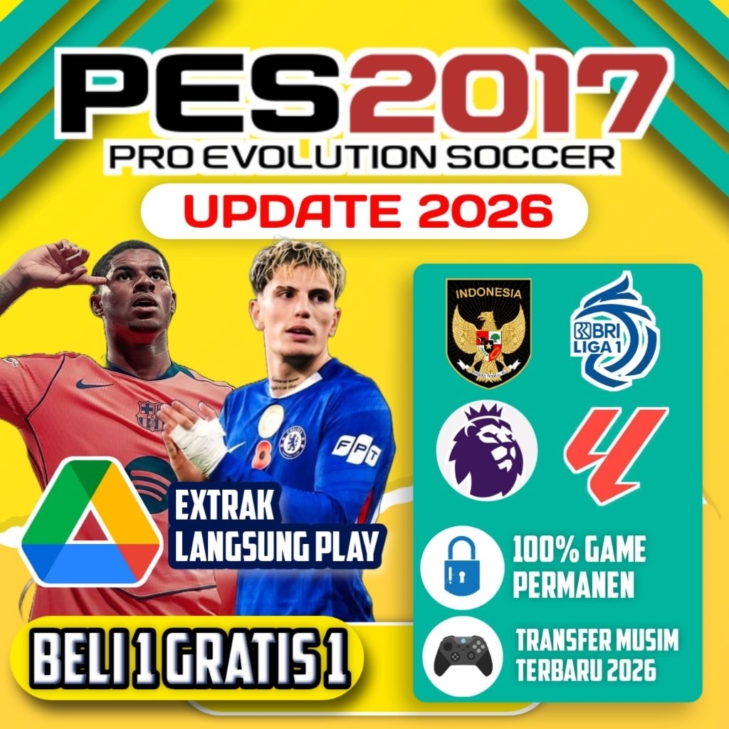 PES 2017 UPDATE TERBARU PATCH 2026 BRI LIGA DAN TIMNAS INDONESIA GAME PC