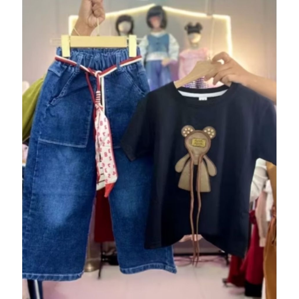 (BARANGBARU harga promo) setcel anak perempuan usia 7-8tahun