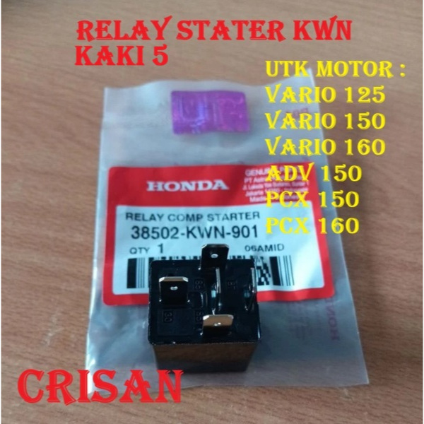 Riley Relay Stater Relay Power Comp Swit Starter kaki 5 Honda Vario 125 150 Old/new 160