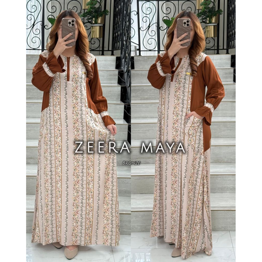 Zeera Maya Dress Gamis Rayon Premium