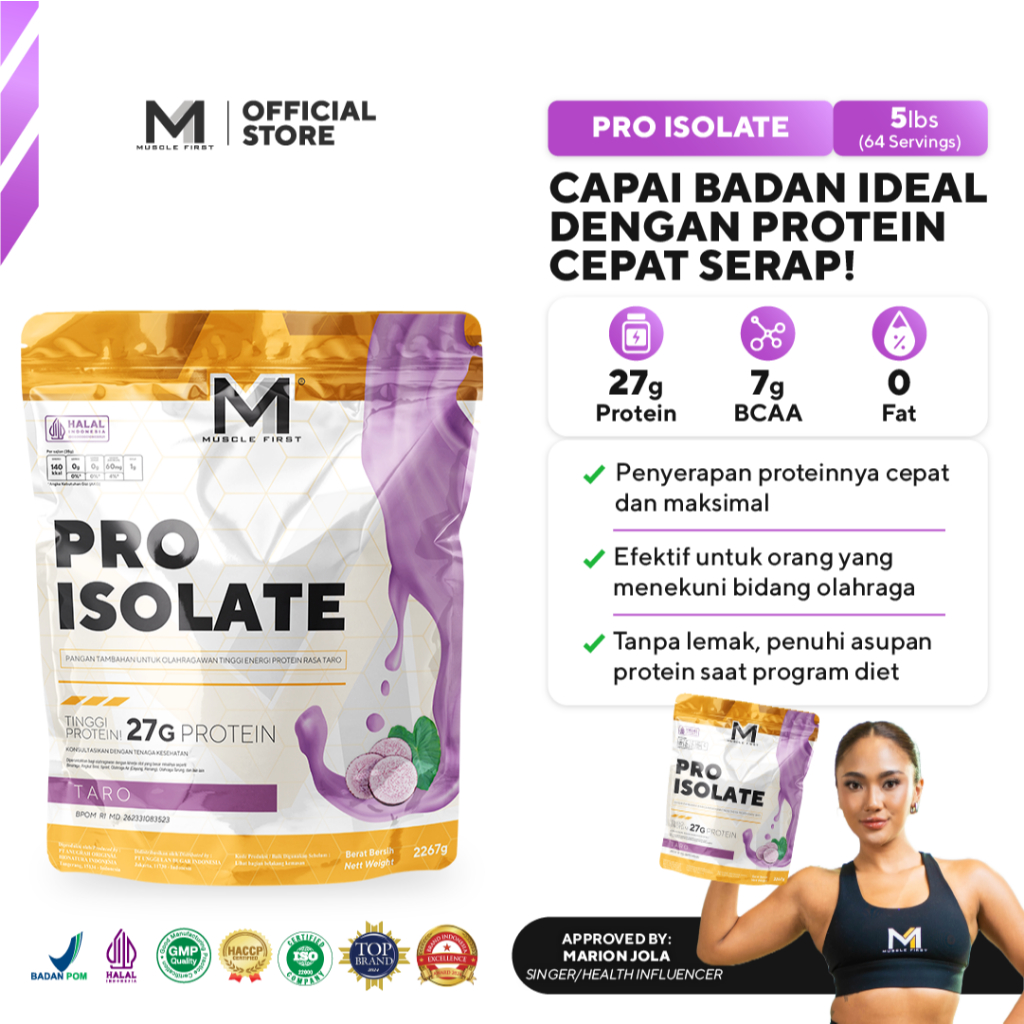 MUSCLE FIRST Pro Isolate 5lbs/2267gr - Whey Protein Suplemen Fitness