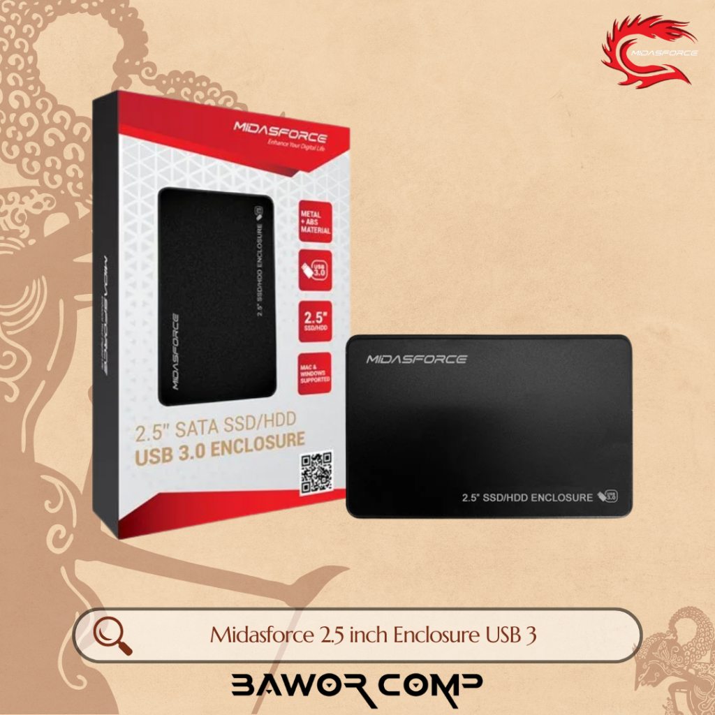 Midasforce 2.5 inch Enclosure USB 3