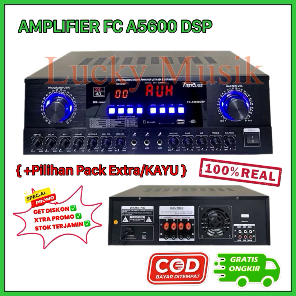 Professional Digital Amplifier FC 5600 DSP Mixing Firstclass FCA 5600DSP | Ampli 5600 DSP FC A5600 5