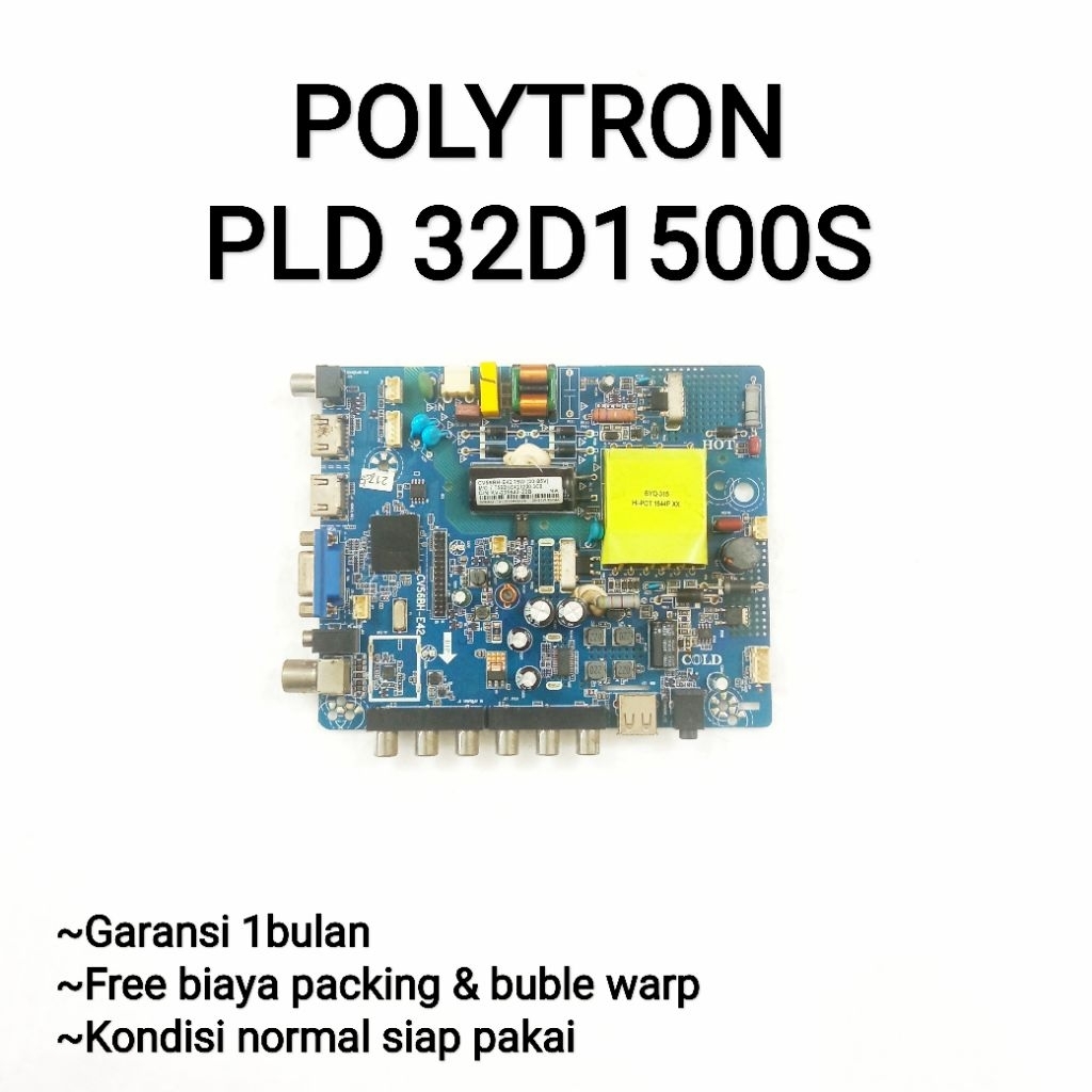 Mb mainboard tv POLYTRON PLD 32D1500S - PLD 32D1500/S - PLD 32D1500 Original 32" mesin tv led