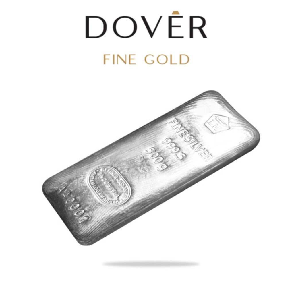 READY STOCK Perak Batangan Antam Silver Bar 99.95% 500 g gr gram sertifikat