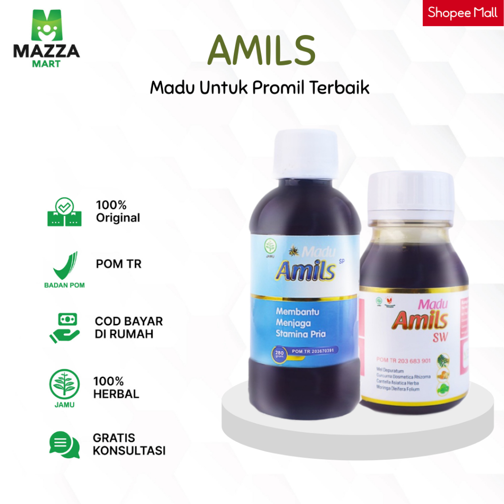 AMILS Madu Program Hamil Tingkatkan Kesuburan Rahim Dan Stamina Suami Suplemen Promil Terbaik