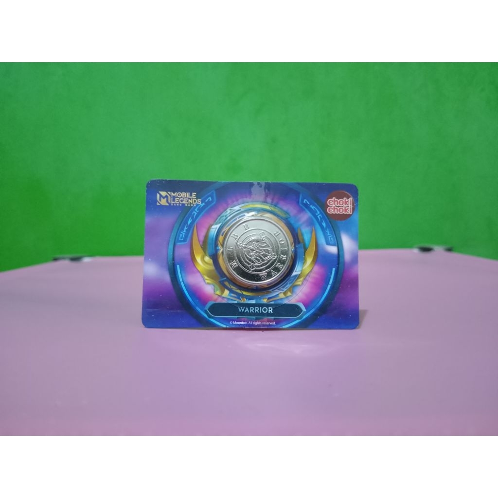 Choki Choki x Mobile Legends Bang Bang Official Coin Rank - WARRIOR - MLBB Murah Retro Vintage Rare 