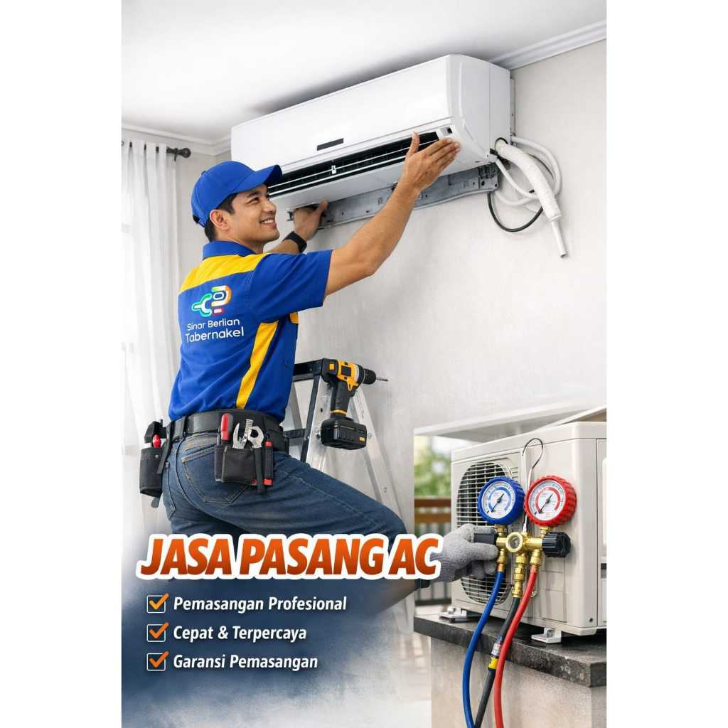 Paket Pemasangan AC 0.5 - 1 PK