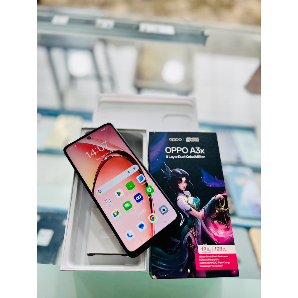 Oppo A3x 6/128 Lengkap Second Seken Sekon Murah Ori