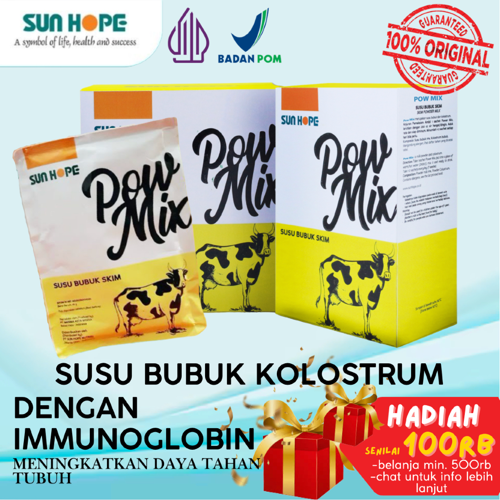 PowMix sunhope pow mix sun hope Susu Kolostrum