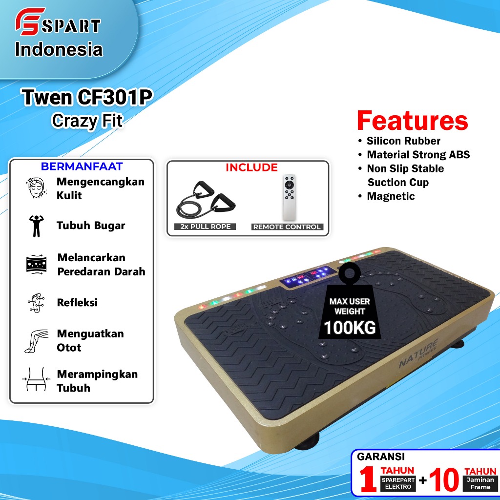 Crazy Fit Nature CF301P Alat Olahraga Alat Pelangsing Tubuh CrazyFit