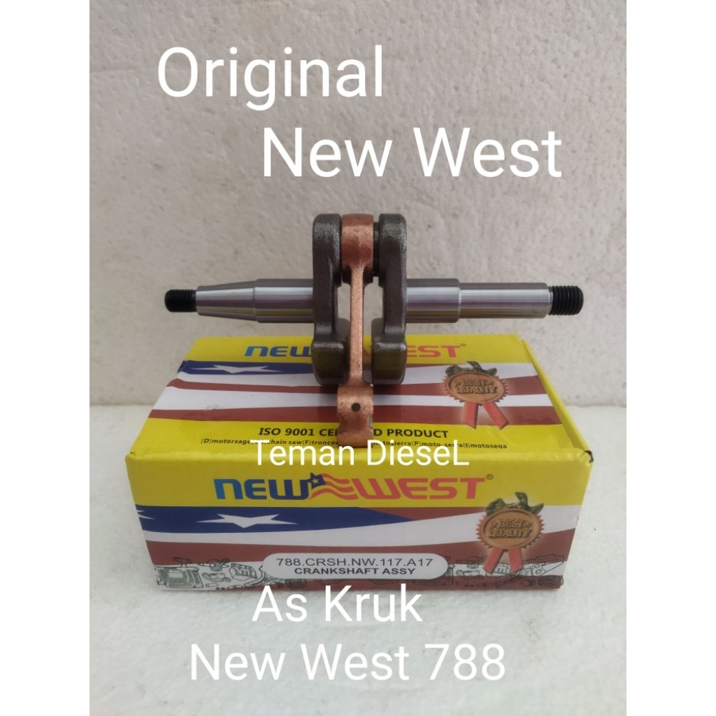 Crankshaft Asyy New west 788 Original As Kruk Cahinsaw New west 788