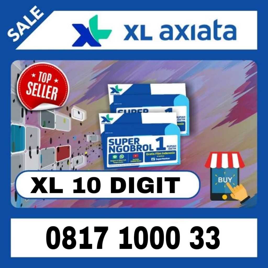 kartu perdana xl 10 digit nomor cantik xl nomor super 0817 1000 33