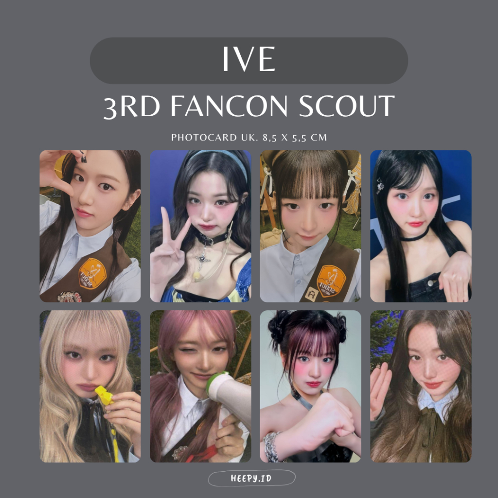 [IVE] UNOFFICIAL PHOTOCARD IVE 3RD FANCON SCOUT