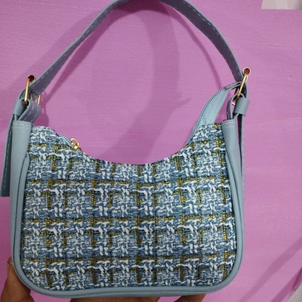 Tas selempang wanita kanvas Premium