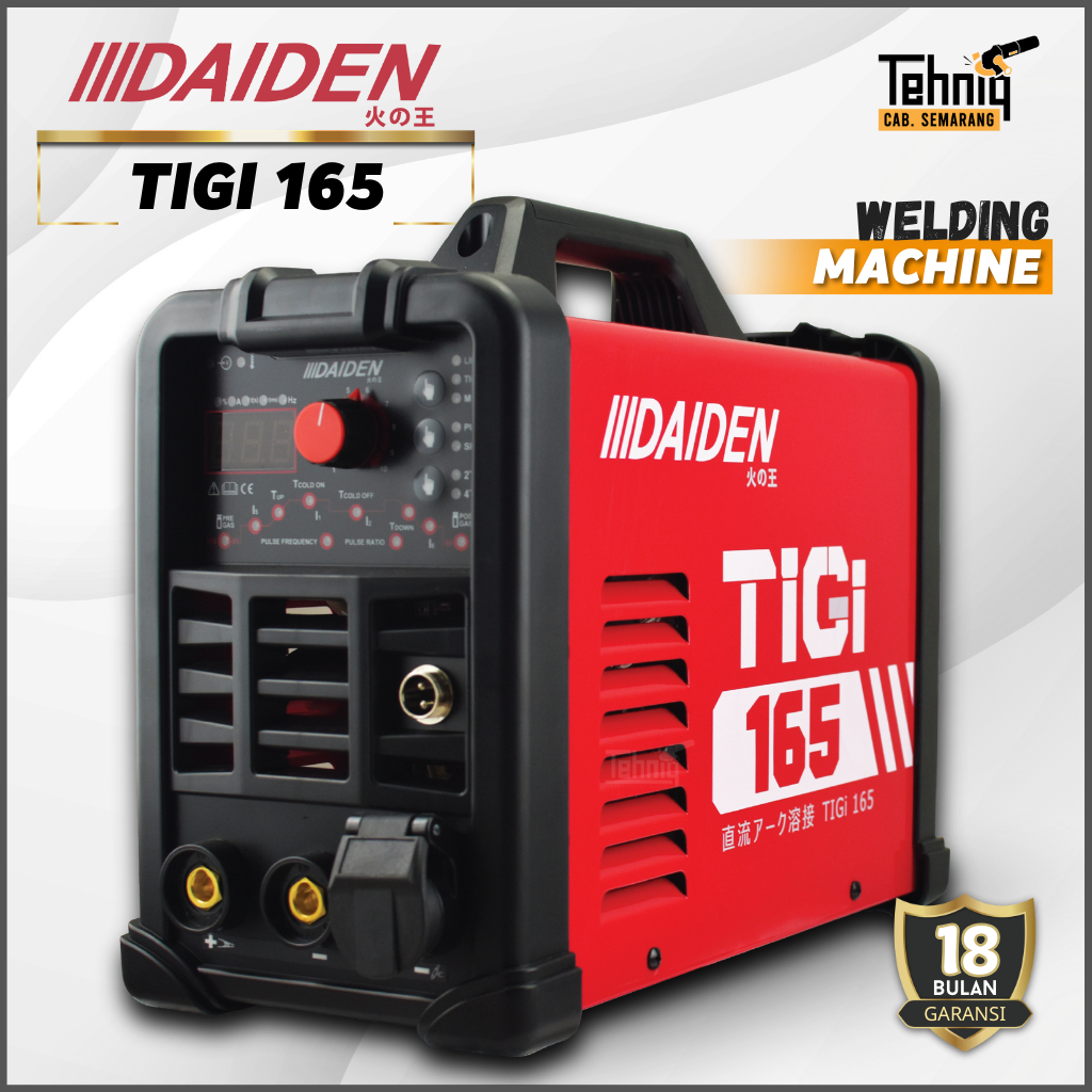 Daiden TIG 165 Mesin Las Listrik / DAIDEN Trafo Las Argon TIGi 165 Inverter Welding Machine DAIDEN T