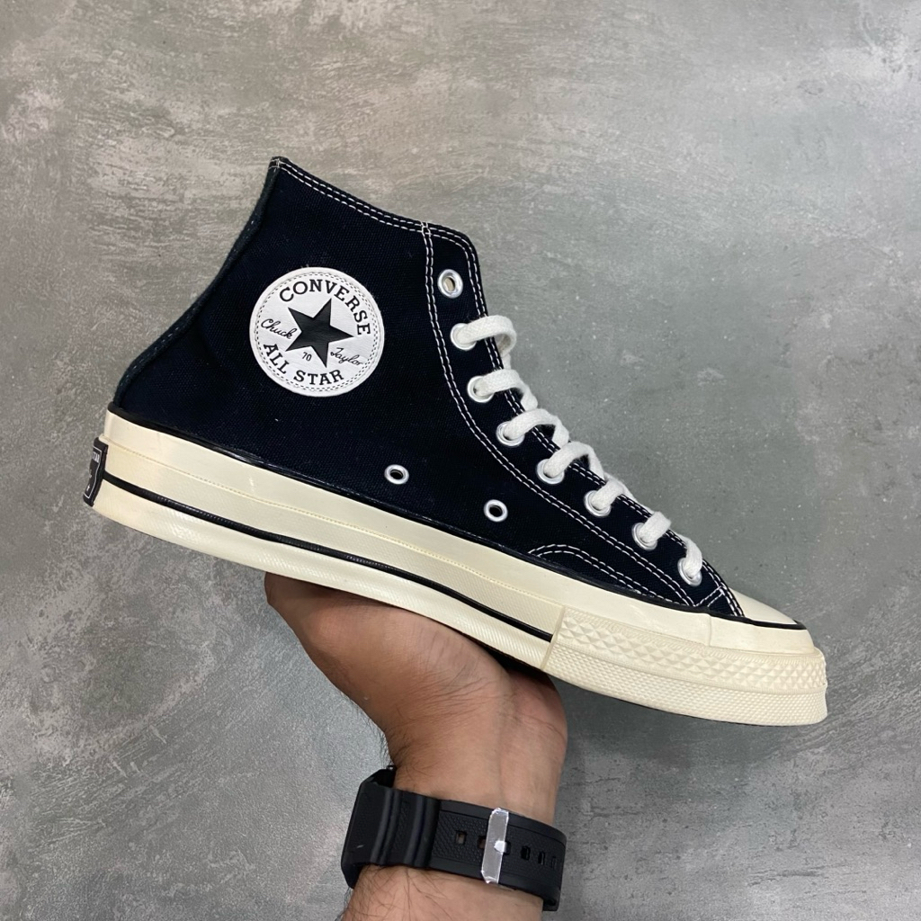 [Size 41] Converse Chuck Taylor All Star 70S High Black White 2020 (162050C) Second Original Kondisi
